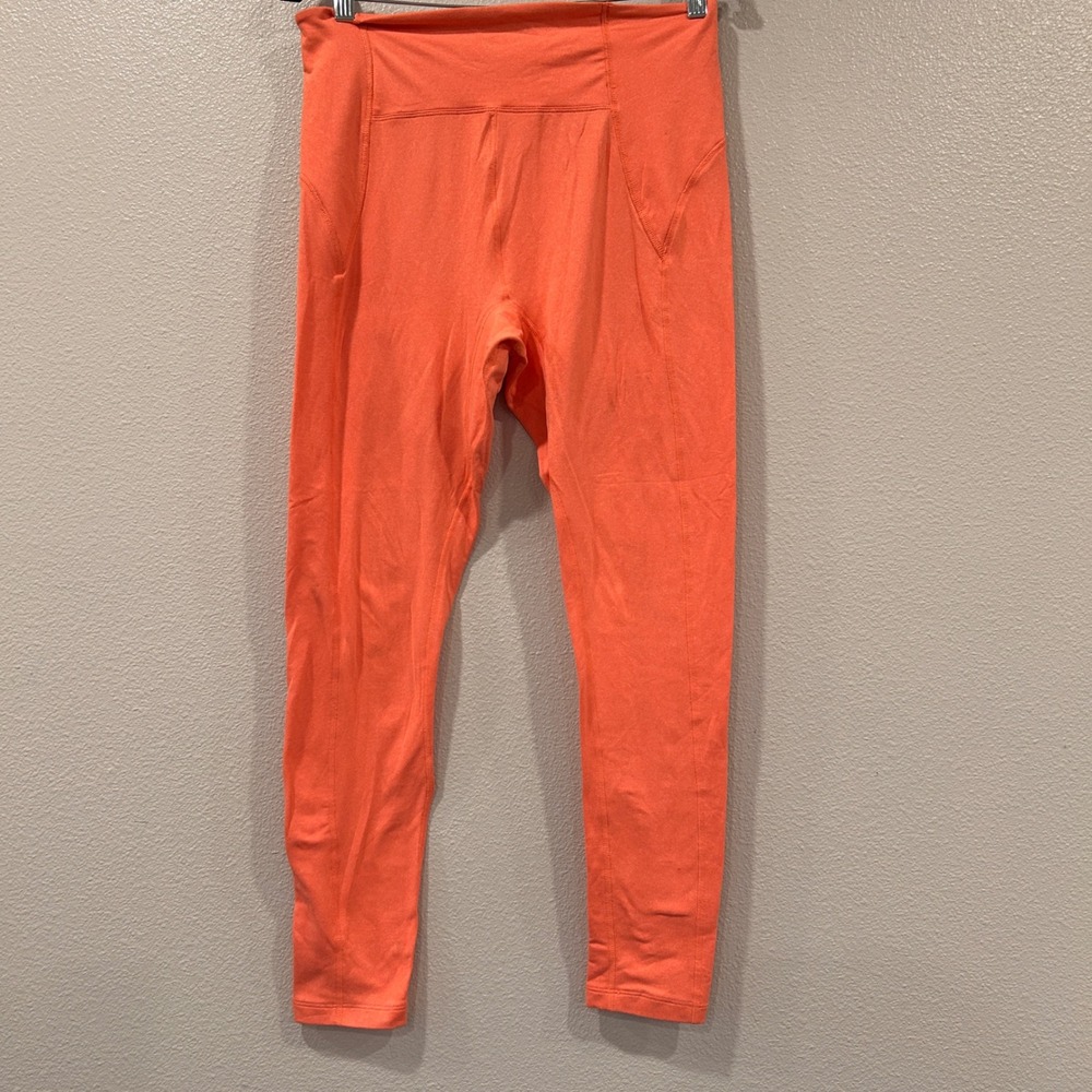 Free People Movement High Waisted Heathered Orange Athletic Leggings  L
